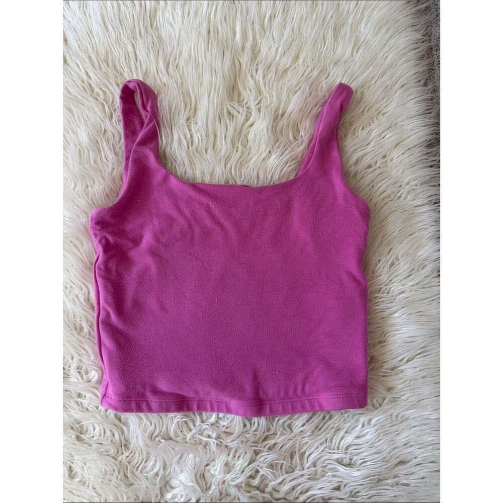 Gap Hot Pink Crop Tank Double Lined
